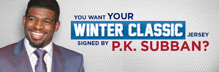 pk subban signed winter classic jersey
